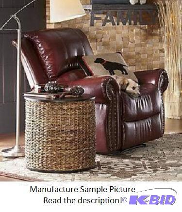 Crimson Nailhead Recliner - This comfy reclin...