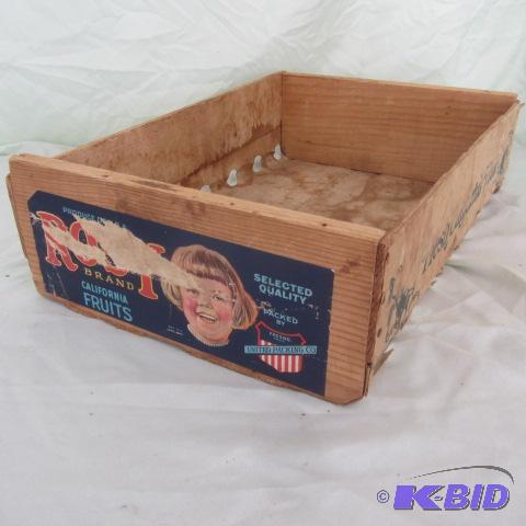 Wood Fruit Crate