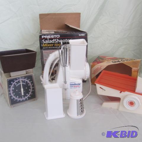 Food Slicer, Scale, Salad Shooter