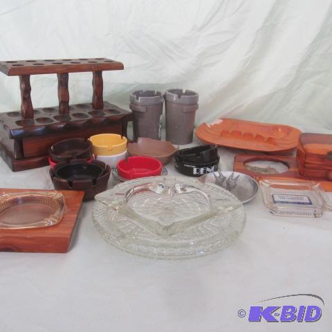 Pipe Stand, Cig Dispenser, Ashtrays