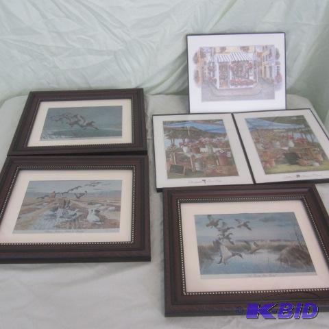 Framed Les Kouba Waterfowl Prints