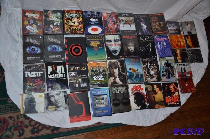 lot 158 image: Music DVDs - Paul McCartney, AC DC, Queen, Le...