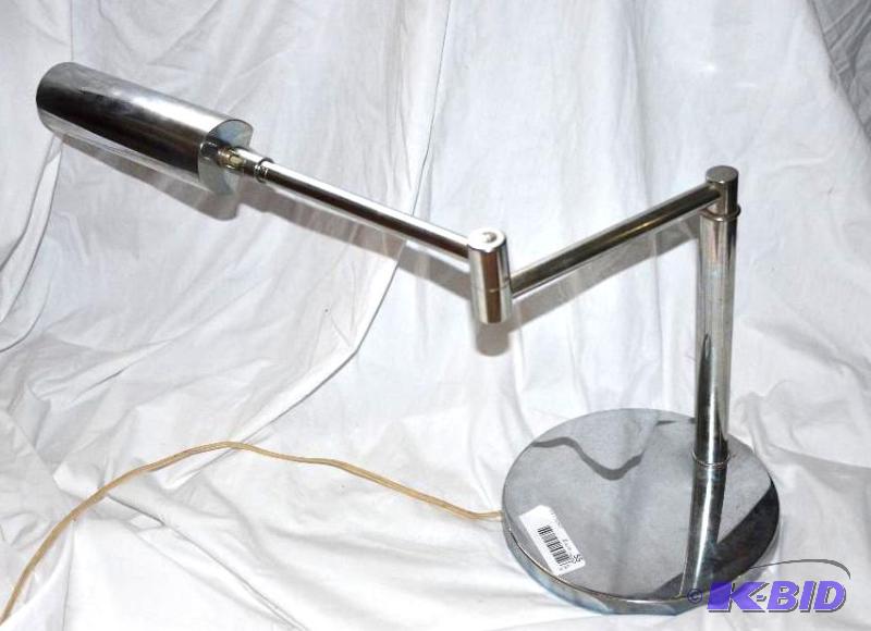 lot 207 image: Koch-Lowery table lamp. Koch lamp OMI chrome ...