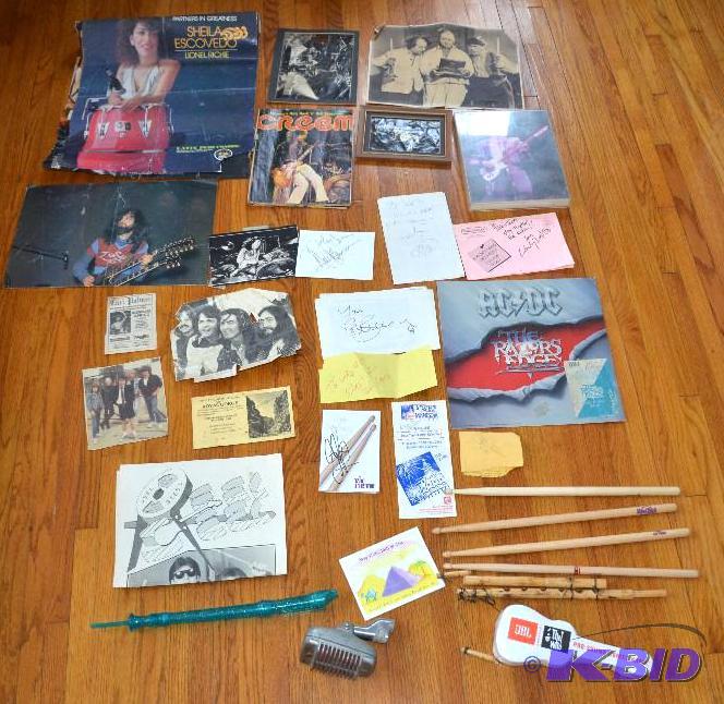 lot 218 image: Autographs - Bill Bruford, ACDC, Devitto , mo...