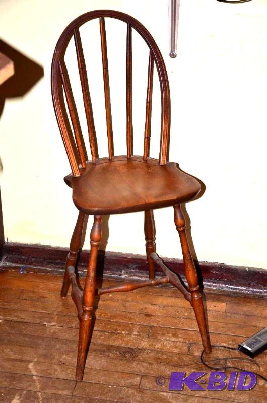 lot 254 image: Tall Farmhouse chair- smaller chair not inclu...