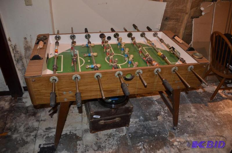 lot 272 image: Vintage Foosball table 55" long- located...