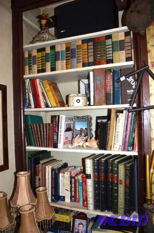 lot 306 image: Books on bookshelf, Readers Digest condensed ...