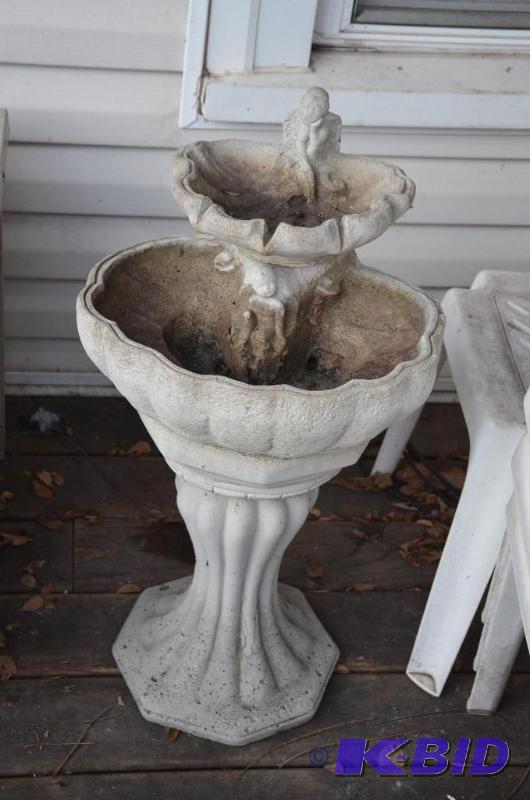 lot 326 image: Yard water fountain, place a water pump insid...