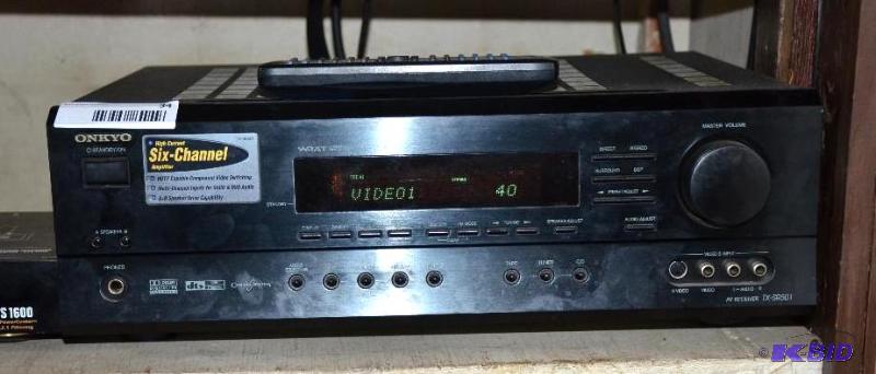 lot 34 image: Onkyo 6 channel AV Receiver TX-SR501 80 watt,...