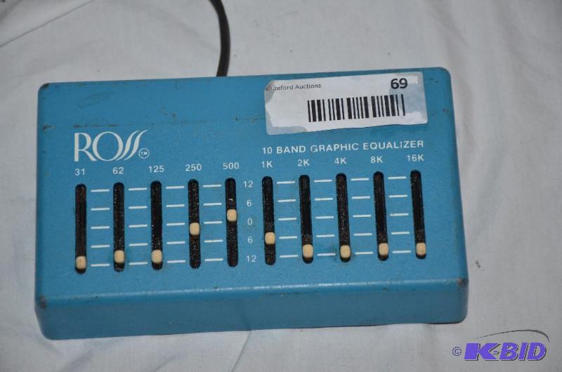 lot 69 image: Vintage Ross 10 band graphic equalizer...