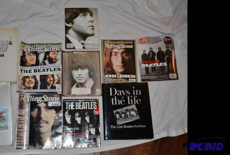 lot 91 image: Beatles magazines & books - Life, Rolling...