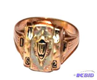 lot 96 image: 1962 class ring from Jostens, 10k gold, pleas...