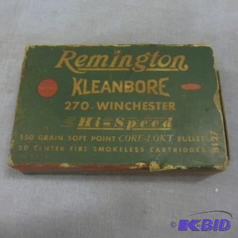 lot 120 image: Vintage Remington Winchester Shells