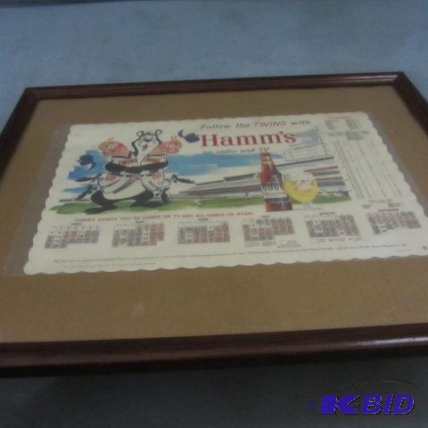 lot 156 image: Hamms Beer Place Mat