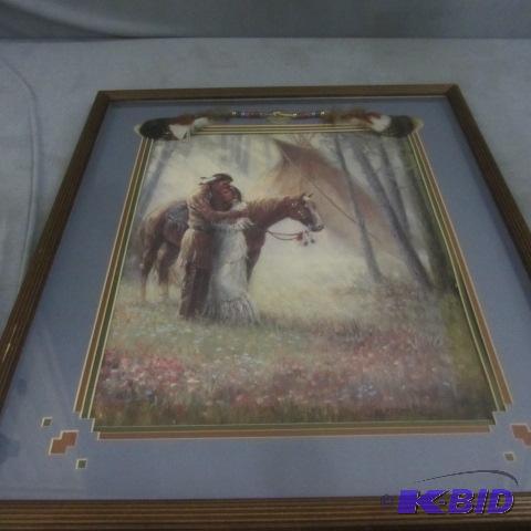 lot 159 image: Indian Love Print
