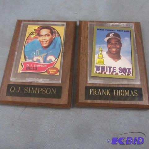 lot 189 image: BaseballFootball Cards