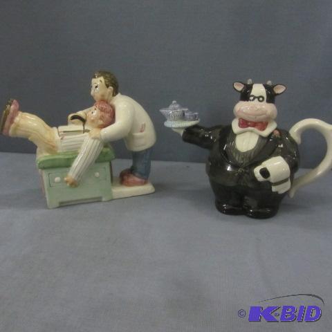 lot 19 image: Cow Butler, Doctor Teapots