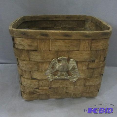 lot 222 image: Wicker Kindling Basket