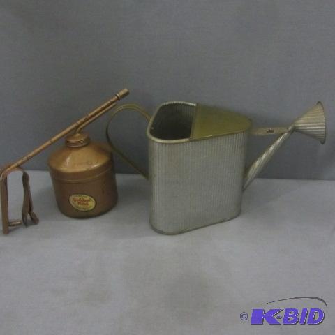 lot 40 image: Copper Oil, Watering Cans