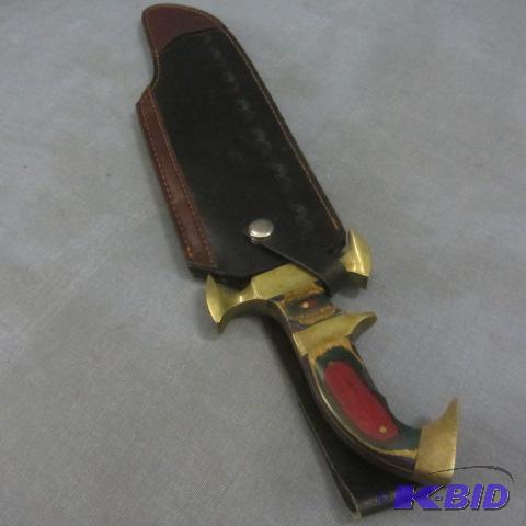 lot 76 image: Paakawood Bowie Knife