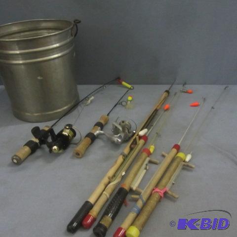 lot 9 image: Ice Fishing Poles