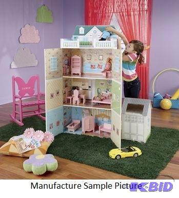 Dollhouse with Garage Set - A 3-story dream c...