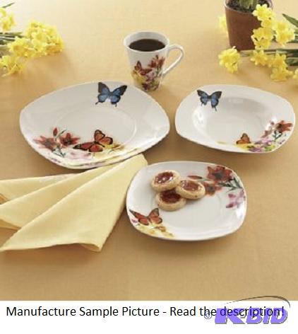 15 Piece Butterfly Dinnerware Set -&nbspNatu...