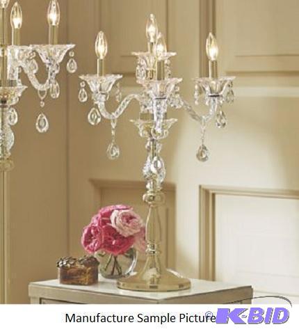 Crystal Tabletop Candelabra - An elegant addi...