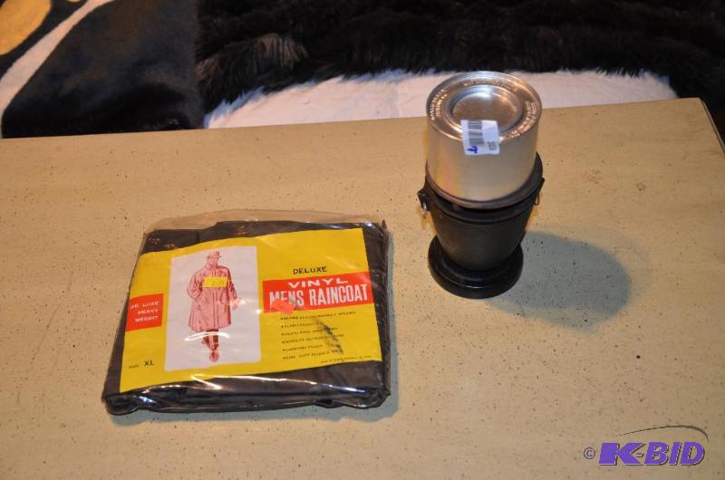 lot 103 image: Miniature cast iron camping stove 5" tal...