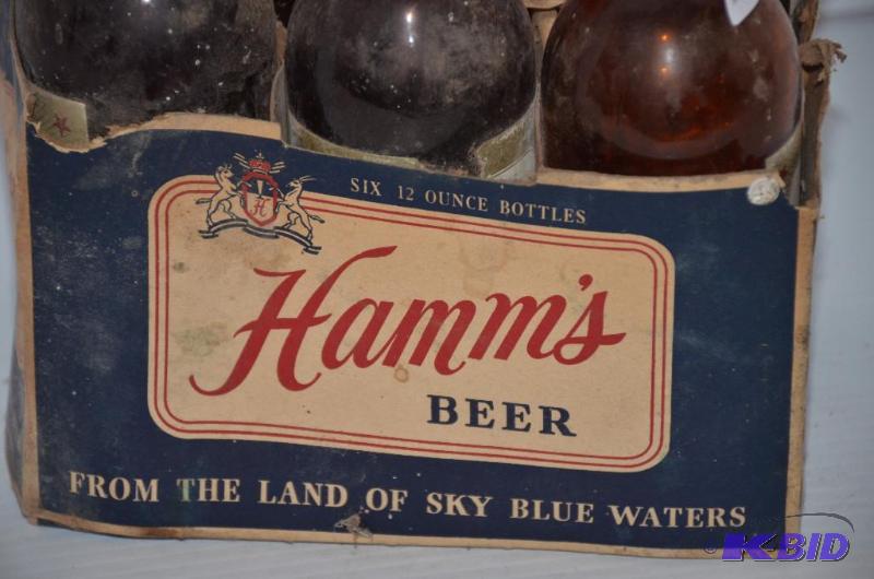 Hamm's vintage Beer 6 pack glass bottles... Whiteford Antiques