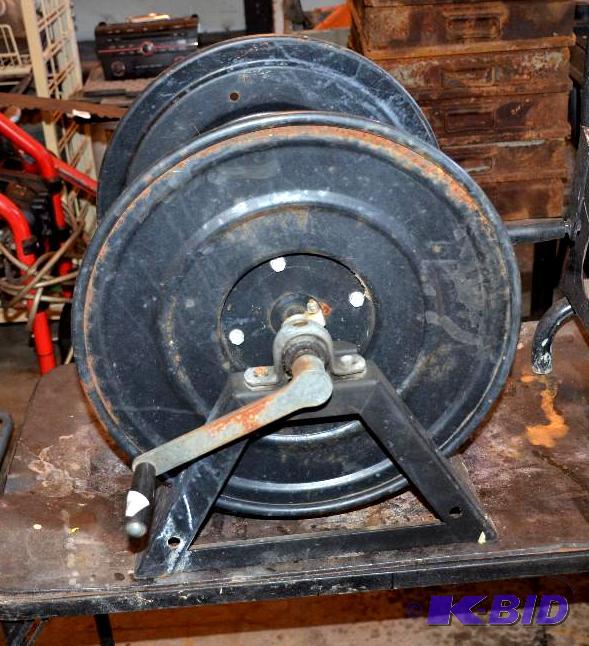 lot 171 image: Vintage garden hose reel...