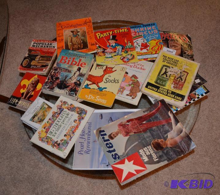 lot 196 image: Vintage books and magazines as pictured - col...