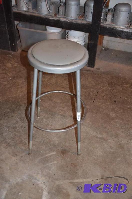 lot 206 image: Metal shop stool...