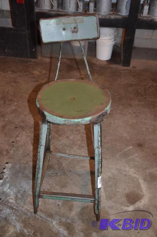 lot 208 image: Metal shop stool...