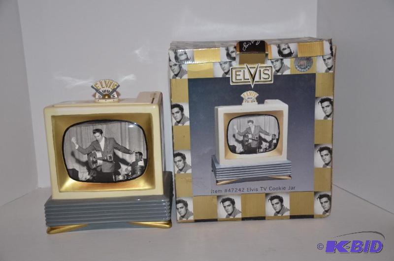 lot 214 image: Elvis Presley cookie jar by Vandor - collecti...