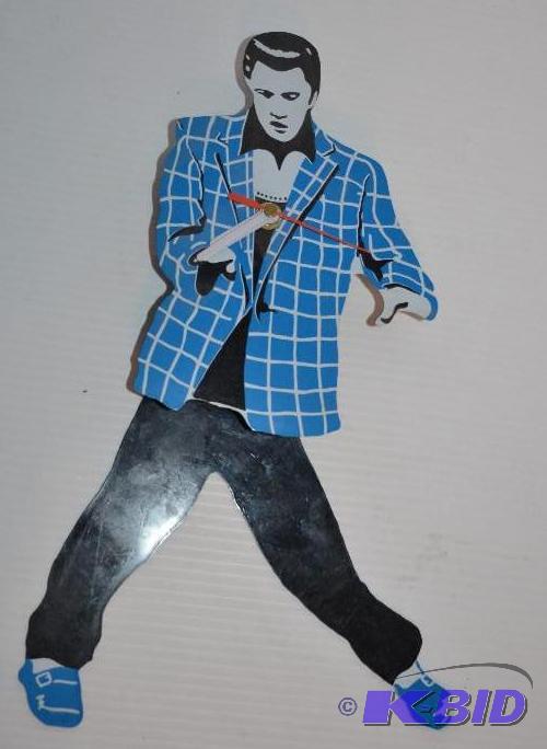 lot 221 image: Elvis clock 16" tall...