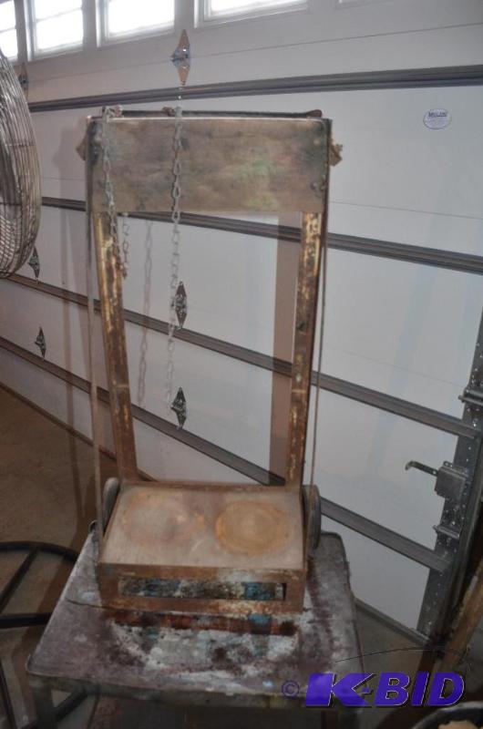 lot 250 image: Acetylene tank dolly with wheels. there is ro...