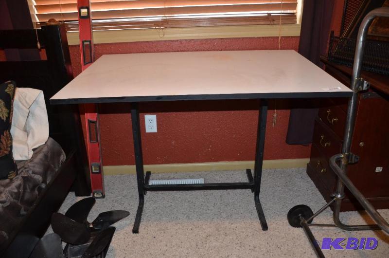 lot 85 image: Architect adjustable table 42x30...