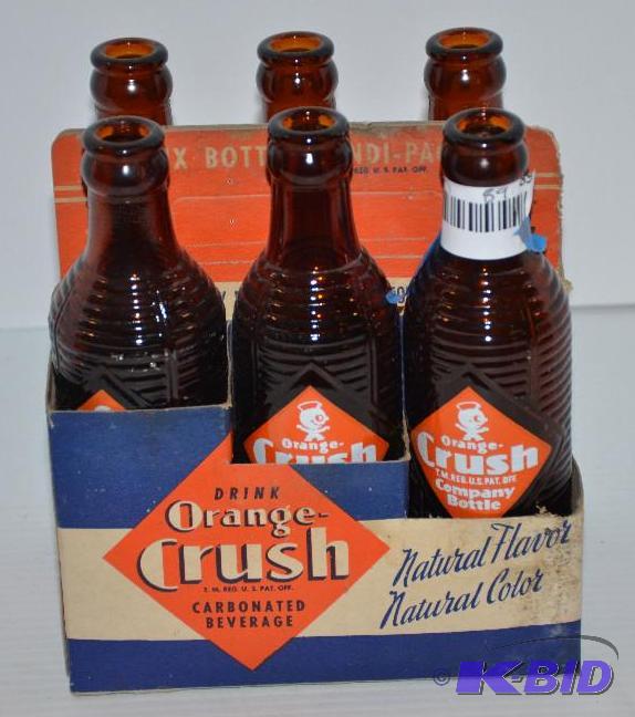 lot 89 image: Vintage case of Orange Crush bottles...