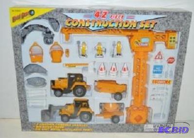 42 Piece Construction Set - Road Gear - Inclu...