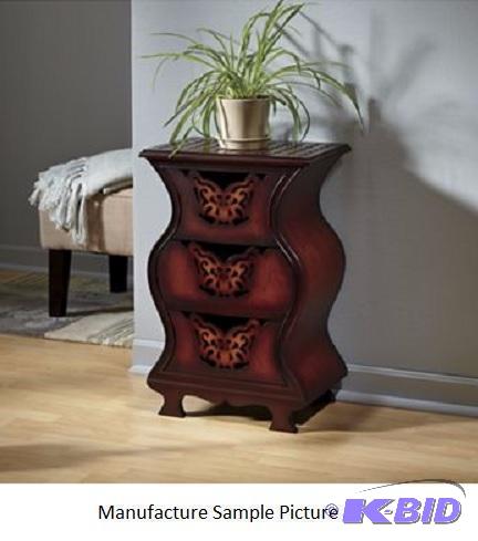 Three Drawer Butterfly Handle Cabinet  -  A ...