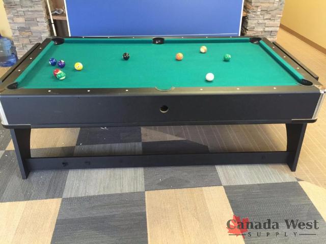 NEW FULL SIZE 3 IN 1 GAMES POOL , AIR HOCKEY AND PING PONG TABLE WITH COVER 84