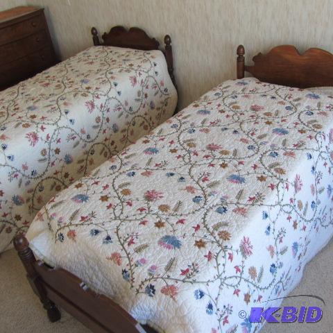 Embroidered bedspreads