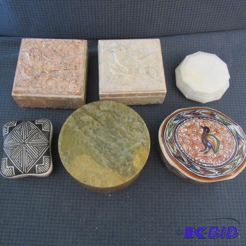 Soapstone & Ceramic Boxes