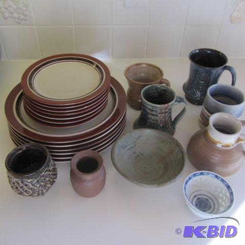 Stoneware Plates, Mugs, Vases