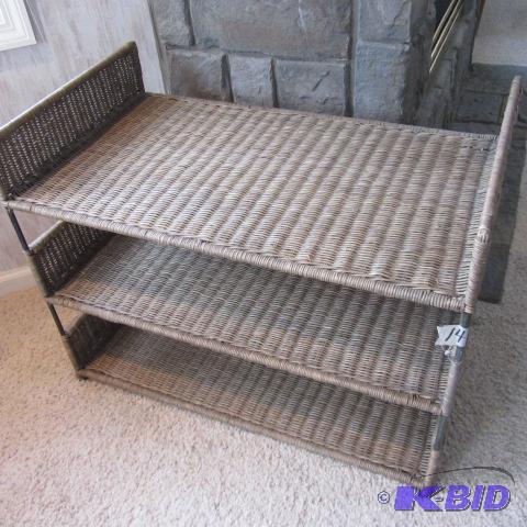 Wicker Bookshelf