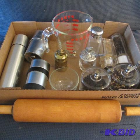 Measuring Cups, Mills, Rolling Pin