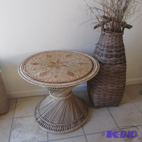 Woven Table & Basket