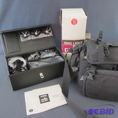 Sunpak Ring Light, Camera Bag