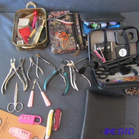 Trimmers, Sew Kits, Pocket Knives